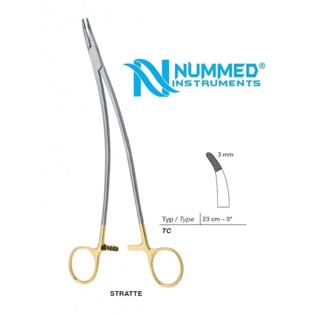 Stratte Needle Holder,23 cm,TC Stratte Needle Holder,23 cm,TC